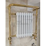   Galatea Design Clifton Grzejnik wodny ścienny 67,5x73 cm z zaworami gold GDAHC101GOLD GDAHC75GOLD W MAGAZYNIE!!