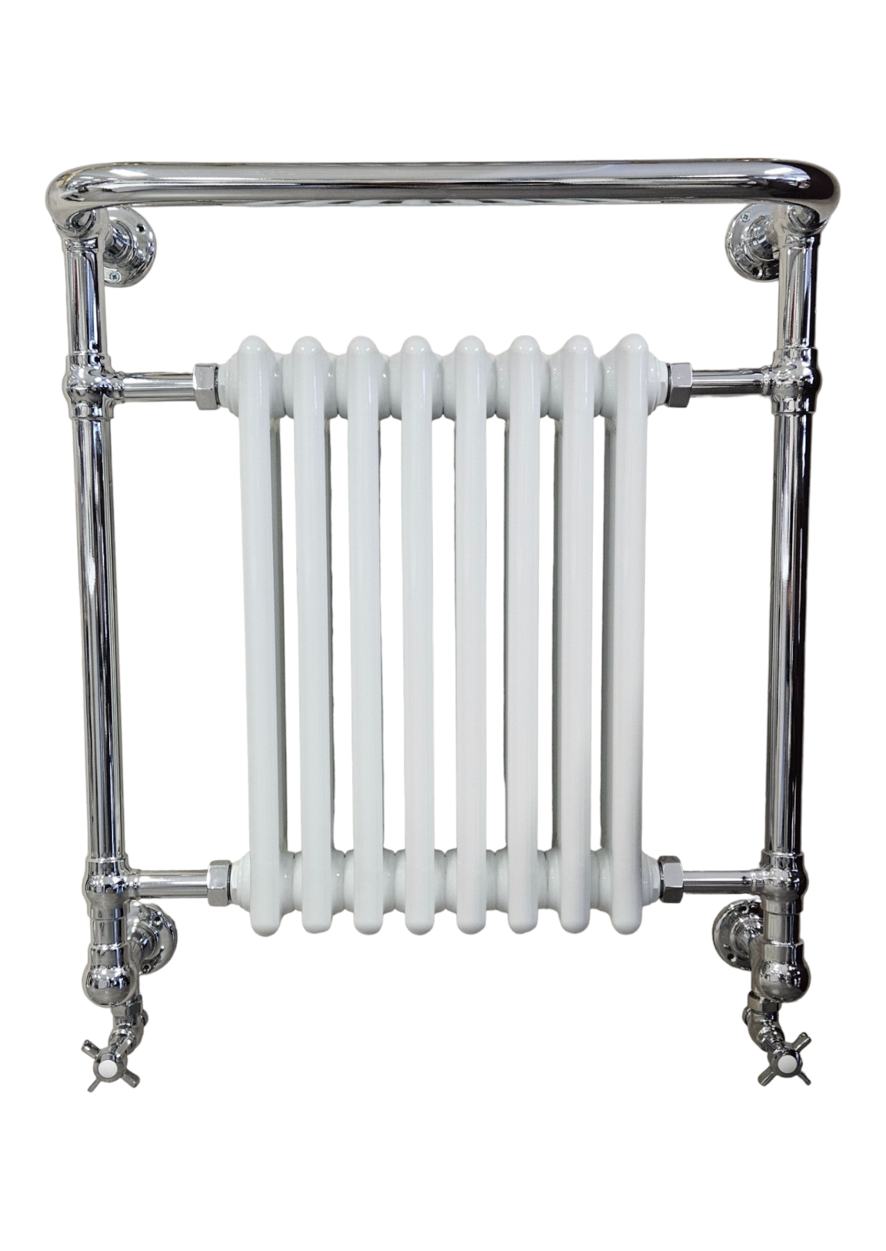 Galatea Design Clifton Grzejnik wodny ścienny 67,5x73 cm z zaworami chrom GDAHC101CHR+GDAHC75CHR W MAGAZYNIE!!