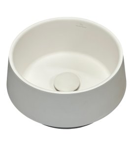      Galatea Design Cono Umywalka Ø32 z korkiem klik klak biały mat GUCON32.KMB.WH+GUPIL.WHM WYPRZEDAŻ EKSPOZYCJI!!