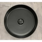      Galatea Design Corak Umywalka stawiana na blat 36x11,5 cm bez korka Black matt/Czarny mat GD78728TMB WYPRZEDAŻ EKSPOZYCJI