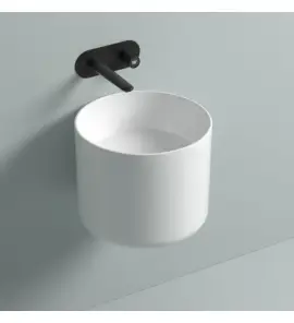 Galatea Design Core Umywalka ścienna ∅45 biały połysk GDW111TGW 