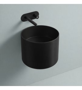 Galatea Design Core Umywalka ścienna ∅45 czarny mat GDW111TMB W MAGAZYNIE !!!
