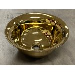  Galatea Design Jatuhkan Umywalka stawiana na blat ∅40 cm gold/złoty GDM1260MG W MAGAZYNIE!!