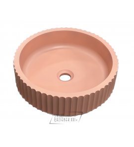   Galatea Design Kek Umywalka stawiana na blat ∅39 cm pink matt/ różowy mat GDMC030MP W MAGAZYNIE!!