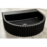 Galatea Design Ladu Umywalka stawiana na blat 46,5x40 cm black matt/czarny mat GDMYN314MB