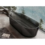  Galatea Design Licorice Wanna wolnostojąca 170x75 Resinmood Black Grey GDFU1061CQBG