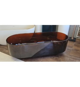 Galatea Design Licorice Wanna wolnostojąca 170x75 Resinmood Dark Brown GDFU1061CQDB