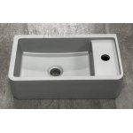 Galatea Design Menarik Umywalka stawiana na blat 44x25 cm light grey/jasny szary mat GDMR033LG WYPRZEDAŻ EKSPOZYCJI!!