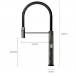      Galatea Design Mentha Bateria kuchenna black GD1146MB