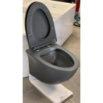    Galatea Design Tunduk Miska WC z deską wolnoopadającą wisząca 52x37x36 cm Dark Grey matt/Ciemny szary mat GDB2352MDH