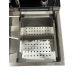    Galatea Design Modus S Zlew z wodospadem,  dozownikiem, bateria 3-funkcyjną ZESTAW 75x46 wpuszczany stainless steel GDP31IX WYPRZEDAŻ KOLORU!!