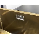                    Galatea Design Modus S Zlew z wodospadem, dozownikiem, bateria 3-funkcyjną ZESTAW 75x46 wpuszczany Gold GDP31OR W MAGAZYNIE!!