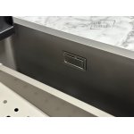    Galatea Design Modus Zlew wpuszczany szary z dozownikiem i baterią gunmetal GDP172MG WIETRZENIE MAGAZYNÓW
