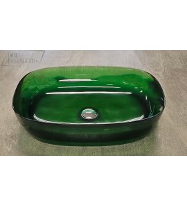 Galatea Design Paddle Umywalka stawiana z korkiem jade green GDFU2093JG W MAGAZYNIE!!