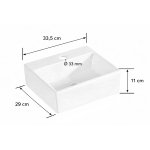  Galatea Design Pass Umywalka ścienna 33,5x29 biała GDYJ804GW W MAGAZYNIE!!