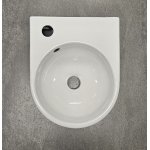 Galatea Design Pass umywalka ścienna 34x27 z.otw po lewe stronie biała  GDYJ860TGW  W MAGAZYNIE