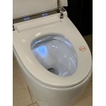       Galatea Design Pearl Miska stojąca 67x38 z funkcją mycia Smart z deską biały połysk GD2201CGW W MAGAZYNIE !!