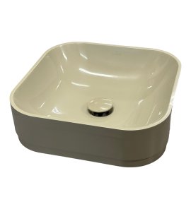      Galatea Design Quaro Umywalka 40x40 z korkiem klik klak desert połysk GUQUA40.KPP.DE+GUPIL.DE WYPRZEDAŻ EKSPOZYCJI!!