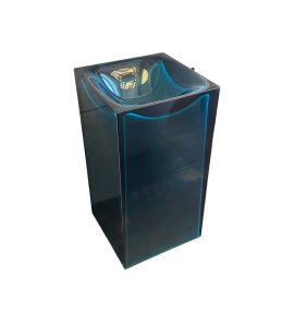   Galatea Design Rectangular Umywalka wolnostojąca z korkiem blue GDFU3035BL W MAGAZYNIE!!