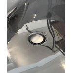    Galatea Design Reflex Wanna wolnostojąca Resinmood 150x70 light grey z korkiem klik klak gunmetal GDFY8010150LG WYPRZEDAŻ EKSPOZYCJI!!