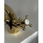   Galatea Design Retro Bateria umywalkowa złoty połysk GDT27GOLD W MAGAZYNIE!!
