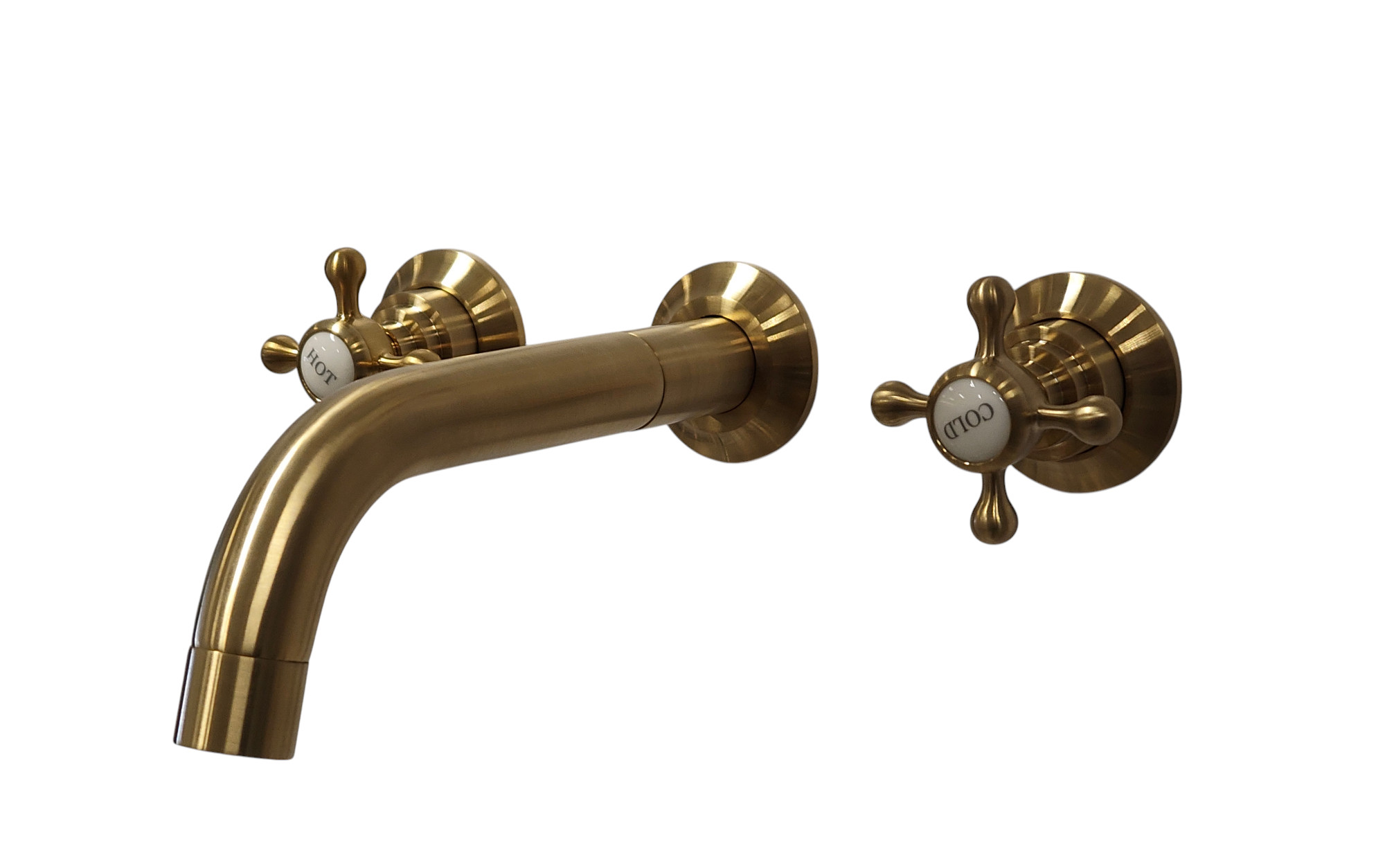 Galatea Design Retro Bateria umywalkowa podtynkowa 3-otworowa Brushed Gold GDCH28BRG W MAGAZYNIE!!
