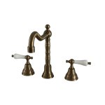   Galatea Design Retro Bateria umywalkowa 3-otworowa z korkiem old brass GDT14OLB W MAGAZYNIE!!