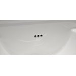 Galatea Design Retro Umywalka ścienna 50x31 biała z otworem po lewej stronie GDB8LGW