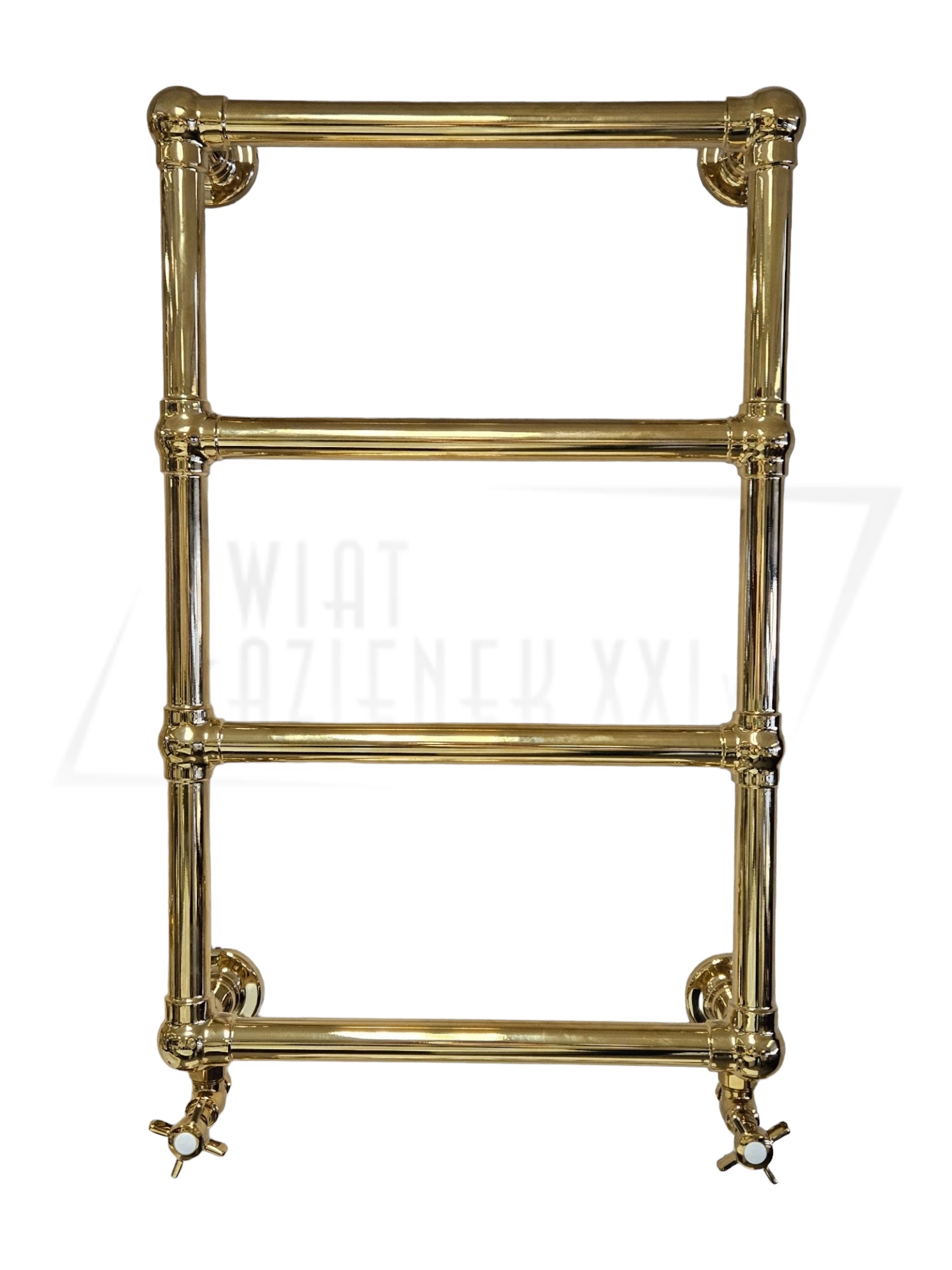 Galatea Design Retro Grzejnik wodny ścienny 74,8x49,8 cm z zaworami gold GDAHC100GOLD GDAHC76GOLD W MAGAZYNIE!!