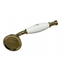   Galatea Design Retro Słuchawka prysznicowa ceramiczna złoty połysk GDV29GOLD W MAGAZYNIE!!