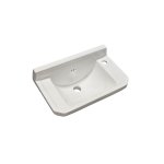 Galatea Design Retro Umywalka ścienna 50x31 biała z otworem po prawej stronie GDB8RGW