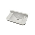 Galatea Design Retro Umywalka ścienna 50x31 biała z otworem po prawej stronie GDB8RGW