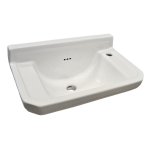   Galatea Design Retro Umywalka ścienna 50x31 biała z otworem po prawej stronie GDB8RGW W MAGAZYNIE!!