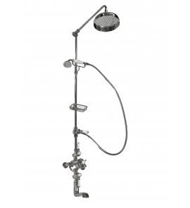   Galatea Design Retro Zestaw prysznicowy ścienny chrom GDH112CHR W MAGAZYNIE!!