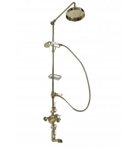   Galatea Design Retro Zestaw prysznicowy ścienny złoty połysk GDH112GOLD W MAGAZYNIE!!