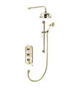   Galatea Design Retro Zestaw prysznicowy termostatyczny podtynkowy gold GDTF3SGOLD W MAGAZYNIE!!