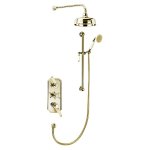   Galatea Design Retro Zestaw prysznicowy termostatyczny podtynkowy gold GDTF3SGOLD W MAGAZYNIE!!