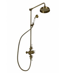   Galatea Design Retro Zestaw prysznicowy termostatyczny ścienny old brass GDAF3SOLB W MAGAZYNIE!!