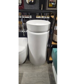    Galatea Design Two Umywalka wolnostojąca z korkiem klik klak ∅38,5 biały połysk GUTWO40.GPB.WH+GUPIL.WHP 