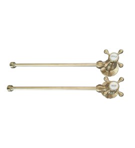   Galatea Design Zawory kątowe do armatury umywalkowej ciepła/zimna brushed gold GDW28BRG W MAGAZYNIE!!