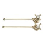   Galatea Design Zawory kątowe do armatury umywalkowej ciepła/zimna brushed gold GDW28BRG W MAGAZYNIE!!