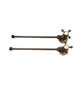   Galatea Design Zawory kątowe do armatury umywalkowej ciepła/zimna old brass  GDW28OLB W MAGAZYNIE!!