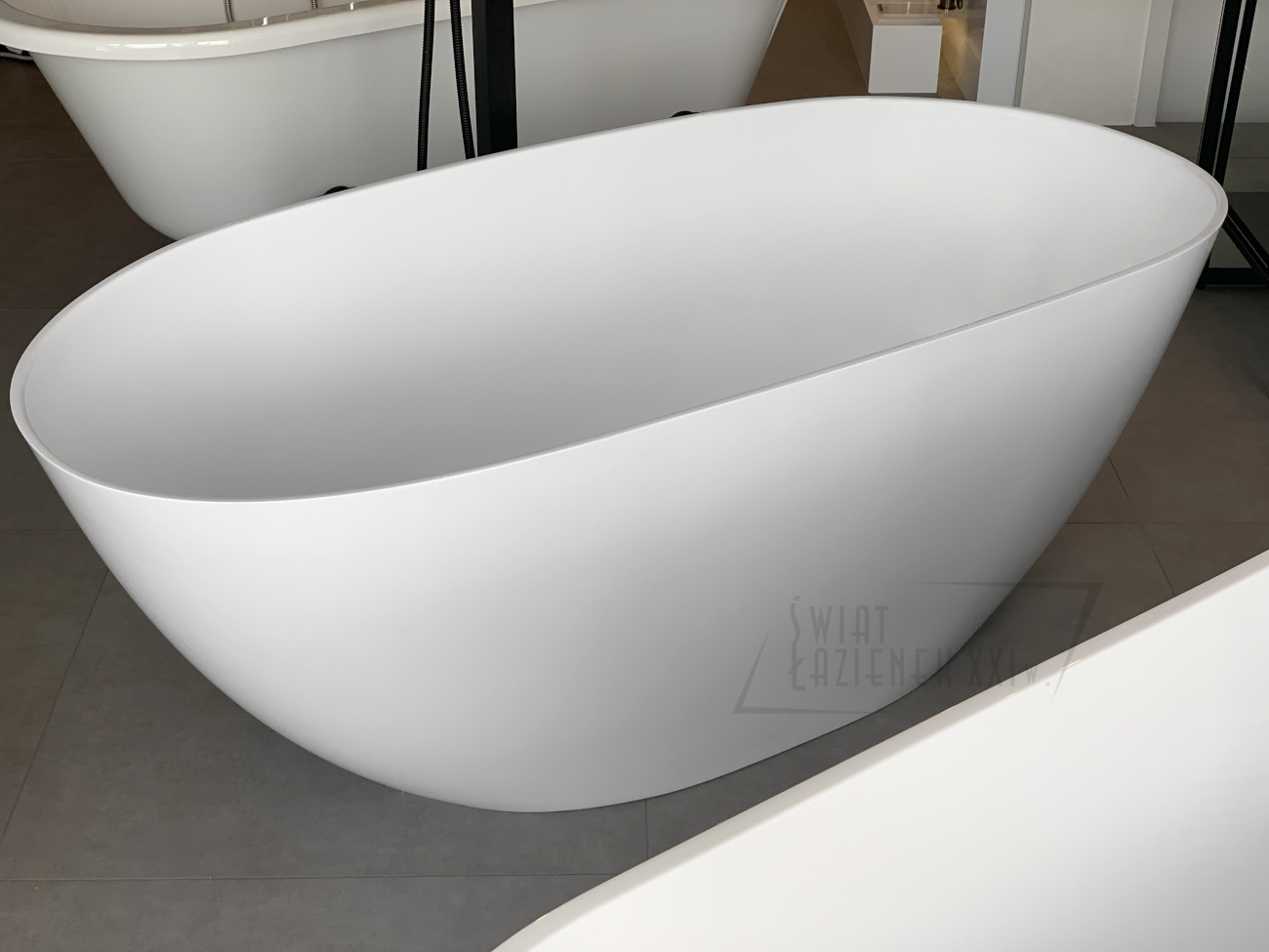 Galatea Smooth Wanna wolnostojąca bez korka i syfonu 160x75 cm biały mat GAQS1M