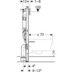 Geberit Duofix Stelaż podtynkowy do miski WC wiszącej 111.364.00.6