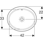   Geberit VariForm Umywalka podblatowa 49,5x42 biały 500.749.01.2(K) W MAGAZYNIE!!
