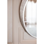 Gentry Home Allison Lustro ścienne 90x70 cm wykończenie Tiffany Silver 10-037