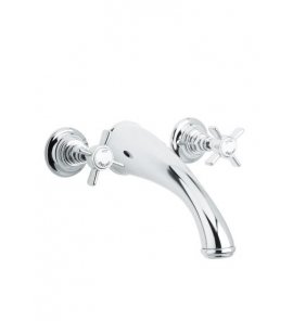 Gentry Home Ascot Bateria wannowa 3-otworowa chrom 8776