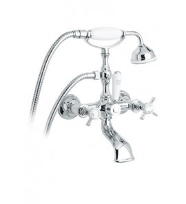 Gentry Home Ascot Bateria wannowa ścienna Chrom 8764
