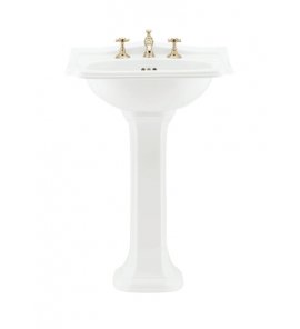 Gentry Home Balasani Postument do umywalki Biały 4003