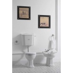 Gentry Home Balasani Spłuczka niska do miski stojącej Biała 4006